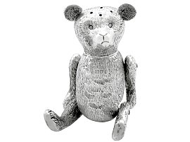Sterling Silver Teddy Bear Pepper - Antique Edwardian