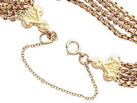 Victorian 9ct Gold Chain Bracelet for Sale Open