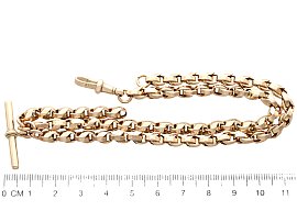 Albert Chain Necklace Gold for Sale Ruler