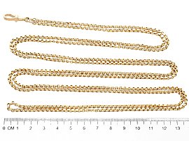 Longuard Chain Necklace in Yellow Gold Ruler