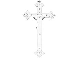 19th Century Silver Crucifix