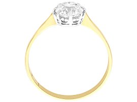  1.05 Carat Diamond Ring in 18k Yellow Gold for Sale