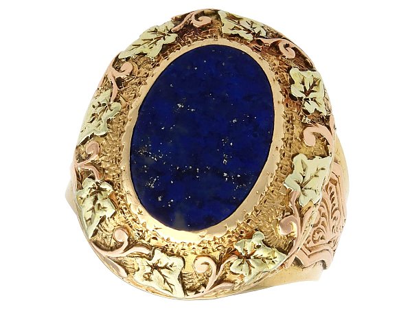 Antique Lapis Lazuli Men's Ring