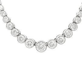 11ct Diamond Riviere Necklace in Platinum