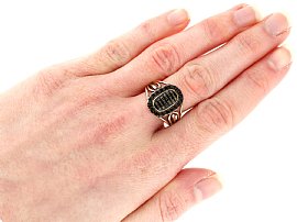 Wearing Georgian Mourning Ring