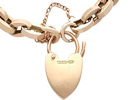 Heart padlock bracelet 