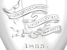 Antique Silver Engraved Goblet