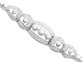 1930s Diamond Bracelet in White Gold