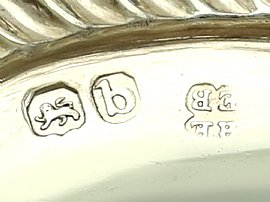 Georgian Silver Mustard Pot with Spoon hallmarks