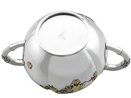 Chinese Silver Cream Jug and Sugar Bowl underside
