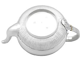 Victorian Silver Bachelor Teapot underside