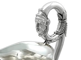 Small Antique Silver Water Jug handle 