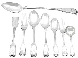 Edwardian Sterling Silver Canteen of Cutlery for 12 Persons; C8596