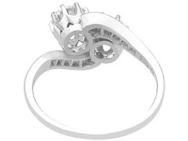 1960s Diamond Twist Ring White Gold