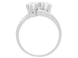 Vintage Diamond Twist Ring Side profile