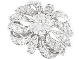 Vintage 2.73ct Diamond and Platinum Dress Ring