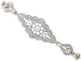 Edwardian 1.67ct Diamond and 18ct Yellow Gold Bracelet