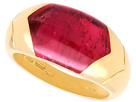 Bulgari Tronchetto Pink Tourmaline Ring for Sale
