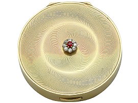 Vintage Cartier Company 9ct Yellow Gold, Ruby and Diamond