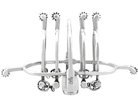 Rare Sterling Silver Equestrian Toast Rack