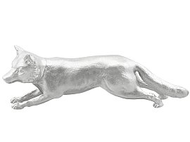 Antique Sterling Silver Fox Pepperette