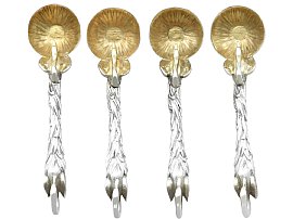 Sterling Silver Salt Spoons - Antique Victorian