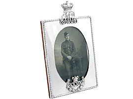 Sterling Silver Photograph Frame - Vintage George VI (1946); C9258