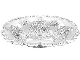 Chinese Export Silver Dish - Antique Circa 1900