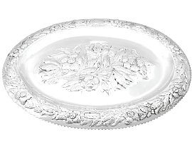 Antique York Sterling Silver Decorative Platter