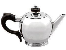 Antique West Country Silver Miniature Herb Teapot