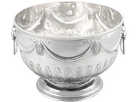 Sterling Silver Presentation Bowl - Antique Victorian