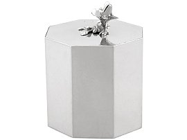 Sterling Silver Tea Caddy - Antique George III (1818)