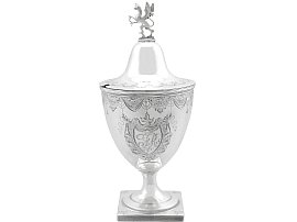 Sterling Silver Sugar Vase - Antique George III (Circa 1785)