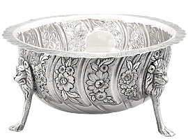 Irish Sterling Silver Sugar Bowl - Antique Circa 1760