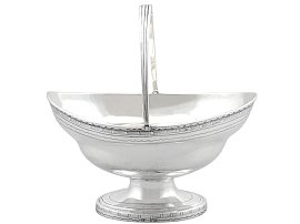 Georgian Scottish Sterling Silver Sugar Basket