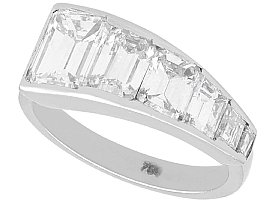 Vintage 1.23ct Diamond and 18ct White Gold Ring