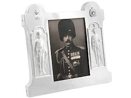Sterling Silver Military Photograph Frame - Antique George V
