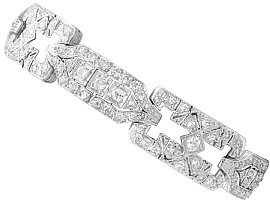 Art Deco 12.37ct Diamond Bracelet in Platinum - Circa 1925
