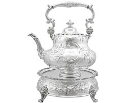 Louis Style Antique Silver Kettle