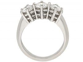 Diamond & 18ct White Gold Trilogy Ring distanced full viiew