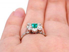 Emerald Cluster Ring 