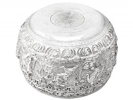 Burmese Silver Bowl Underside 