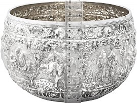 Burmese Silver Bowl Size 