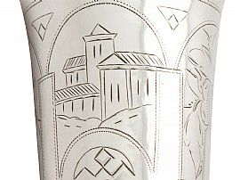 Russian Silver Kiddush Cup / Beaker - Antique 1889