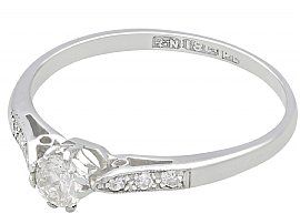0.22 ct Diamond Solitaire Ring in White Gold
