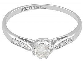 0.22 ct Diamond Solitaire Ring Vintage