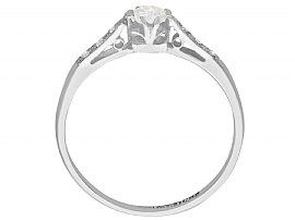 0.22 ct Diamond Solitaire Ring in 18k White Gold