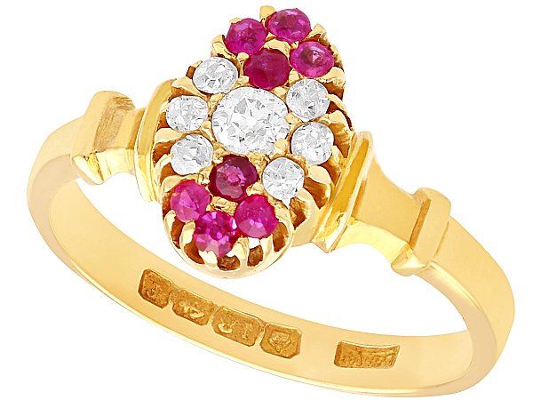 Edwardian Ruby Ring in Yellow Gold