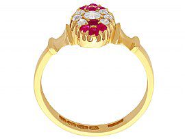 Antique Edwardian Ruby Ring in Yellow Gold