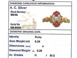 Edwardian Ruby Ring in Yellow Gold Card